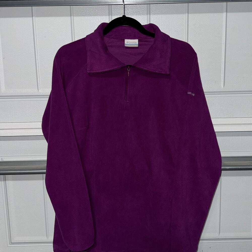Columbia Women's Glacial Fleece IV Quarter Zip Pullover Purple (XL)